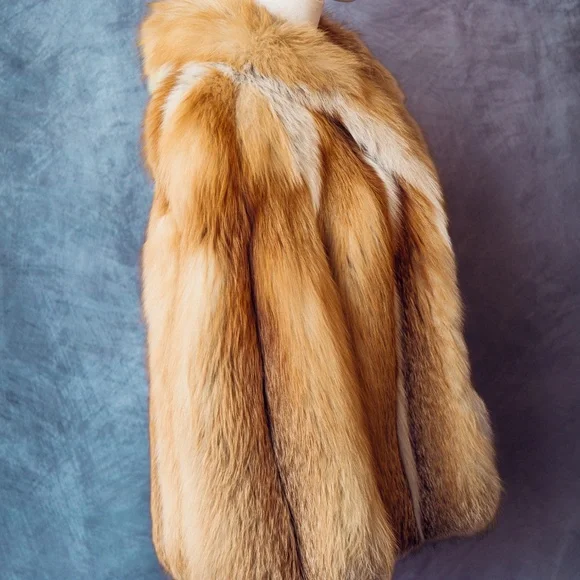 Vintage red Fox real fur coat - Picture 5 of 6